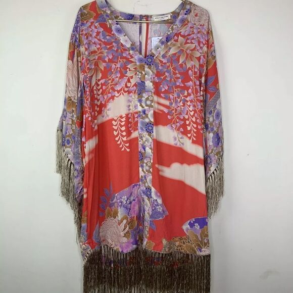 SPELL X Free People Willow Tassel Mini Dress, XS - Picture 3 of 10